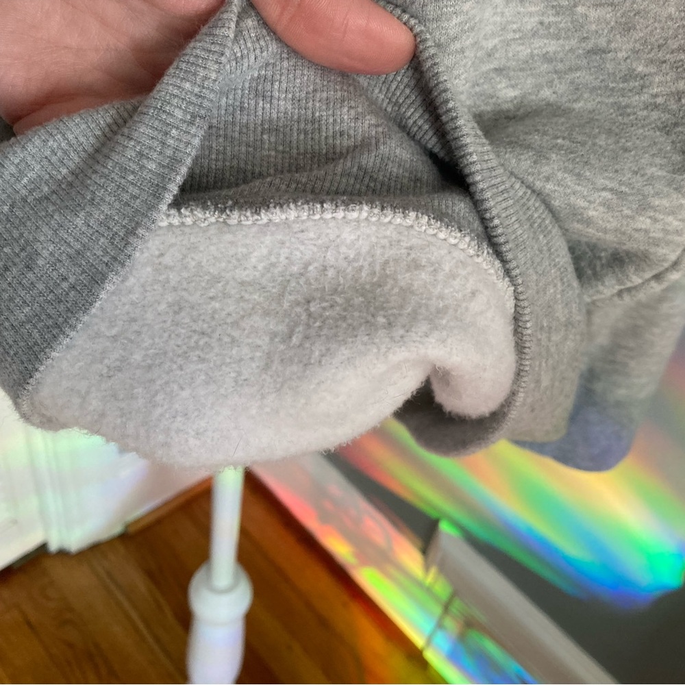 Soft Cotton Fleece-Lined Hooded Sweatshirt Pullover - Picture 9 of 10